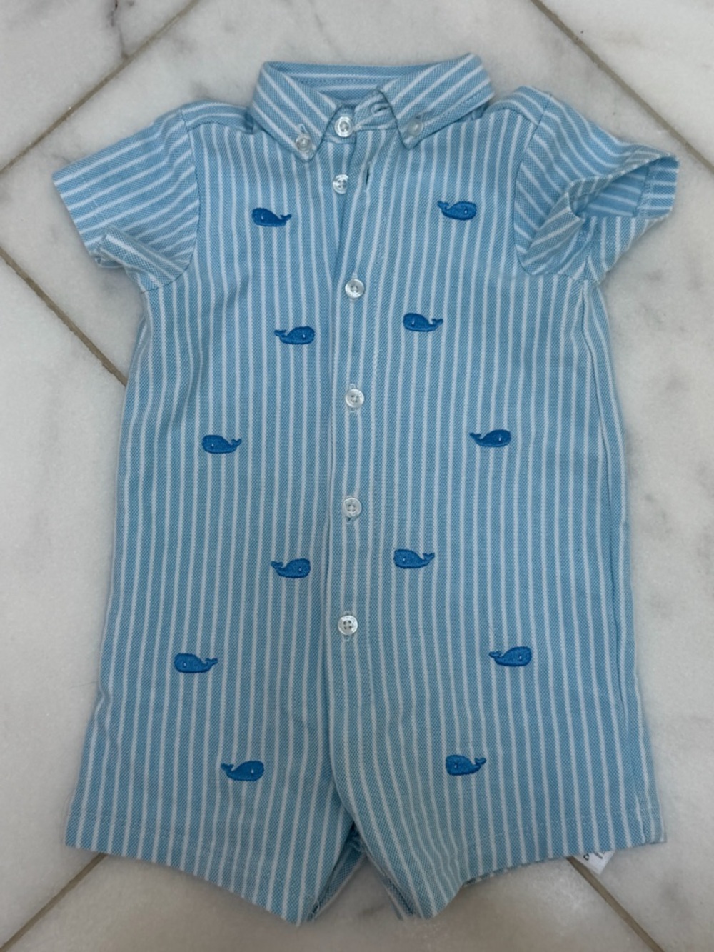 Little Me collard baby Rompers - Picture 3 of 5